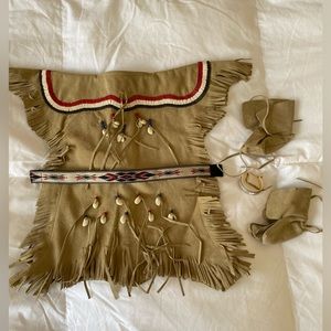 American Girl Doll Kaya Adorned Deerskin Dress early 2000s